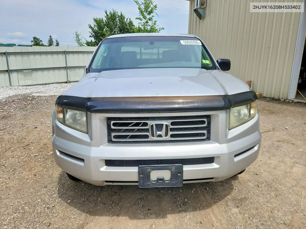 2008 Honda Ridgeline Rt VIN: 2HJYK16208H533402 Lot: 59626966