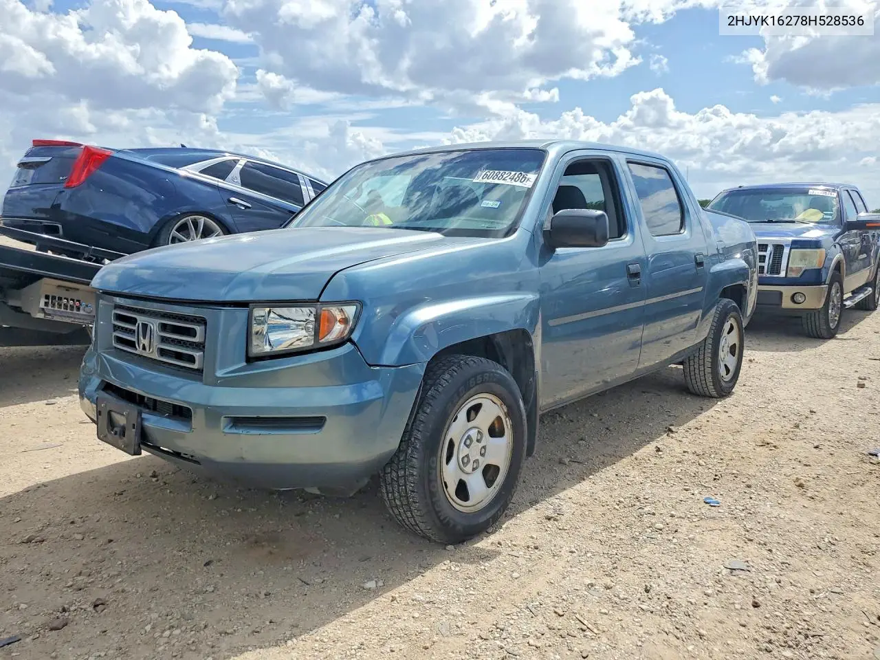 2008 Honda Ridgeline Rt VIN: 2HJYK16278H528536 Lot: 60882486