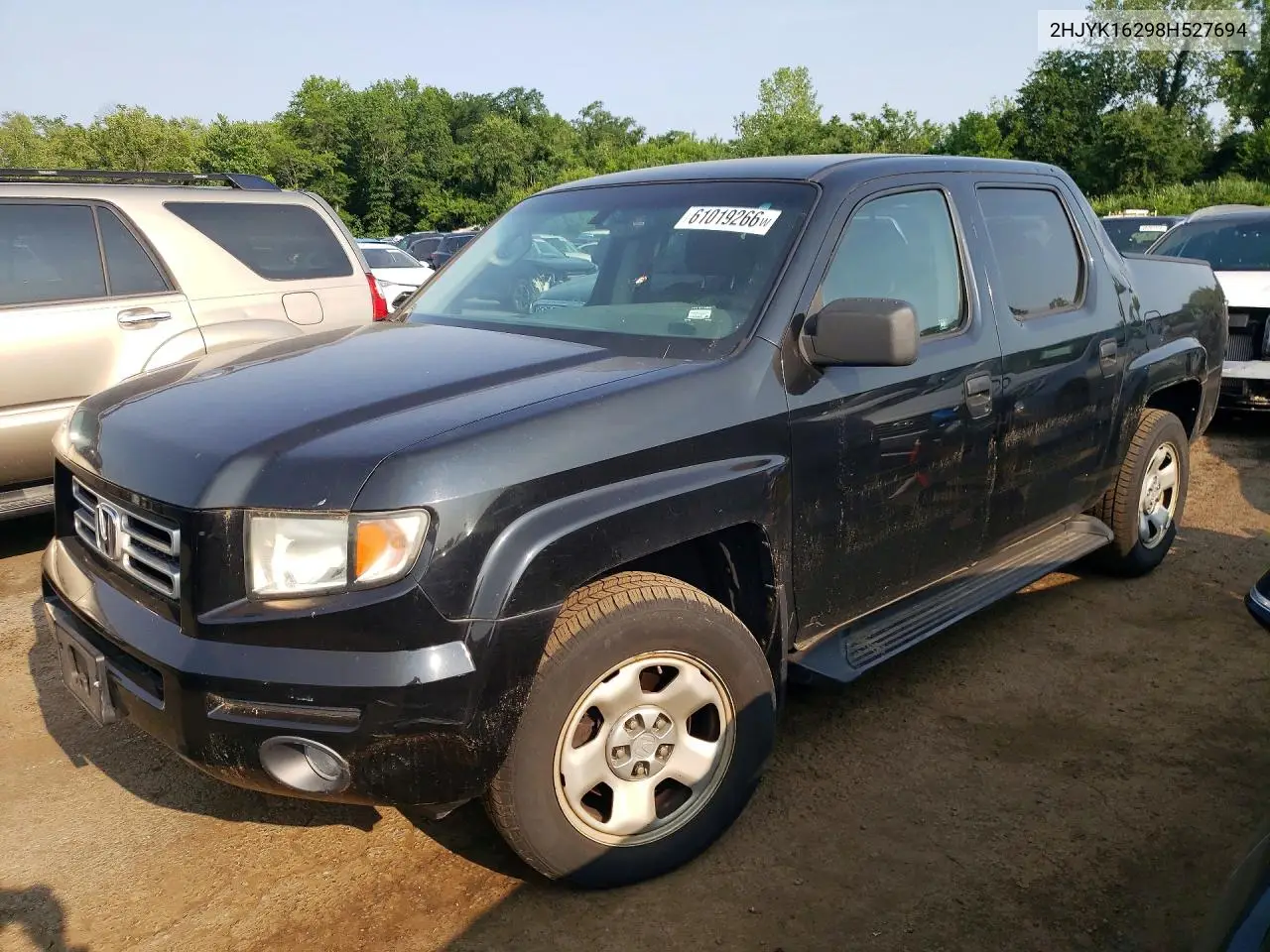 2008 Honda Ridgeline Rt VIN: 2HJYK16298H527694 Lot: 61019266