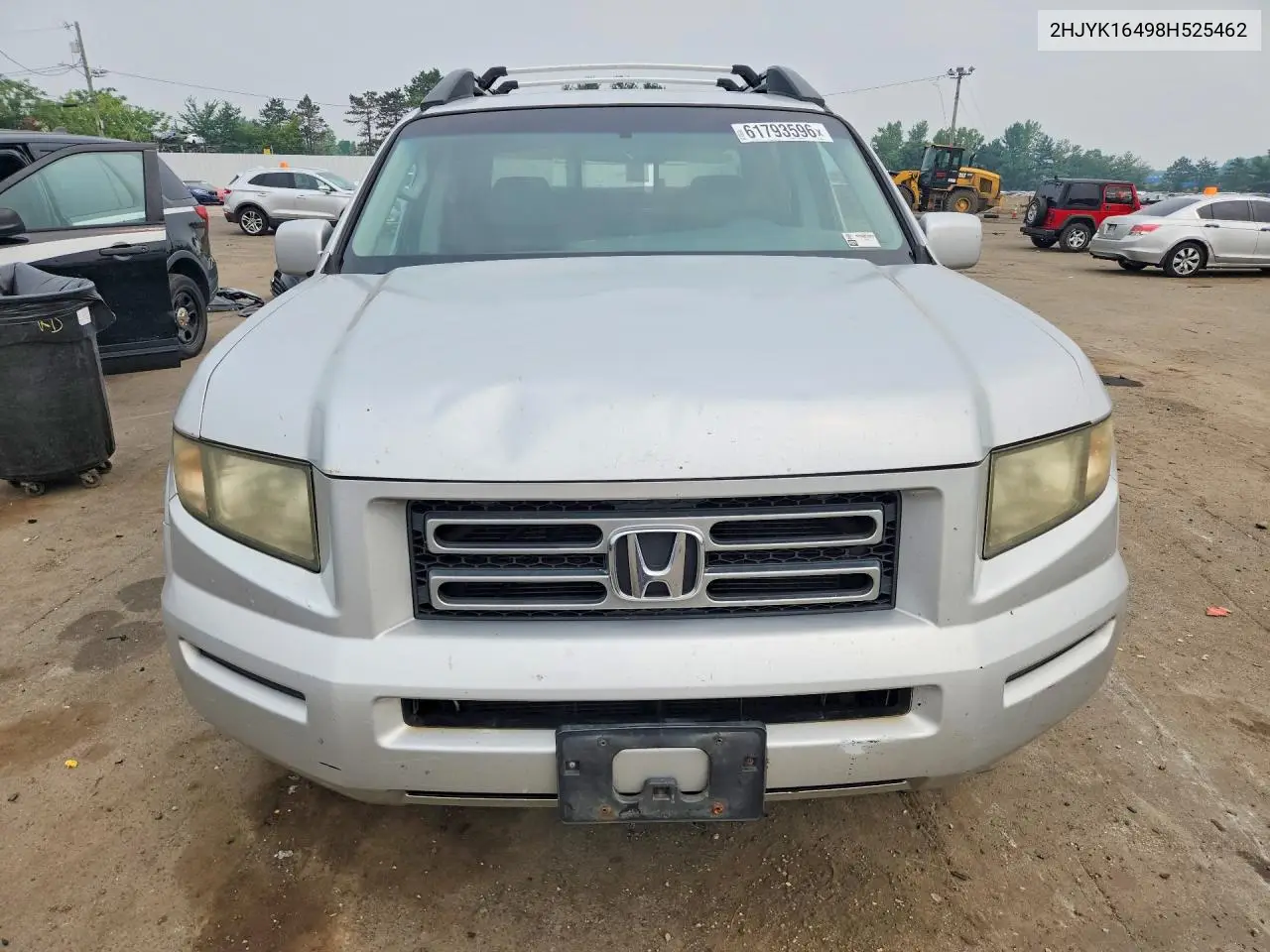 2008 Honda Ridgeline Rts VIN: 2HJYK16498H525462 Lot: 61793596