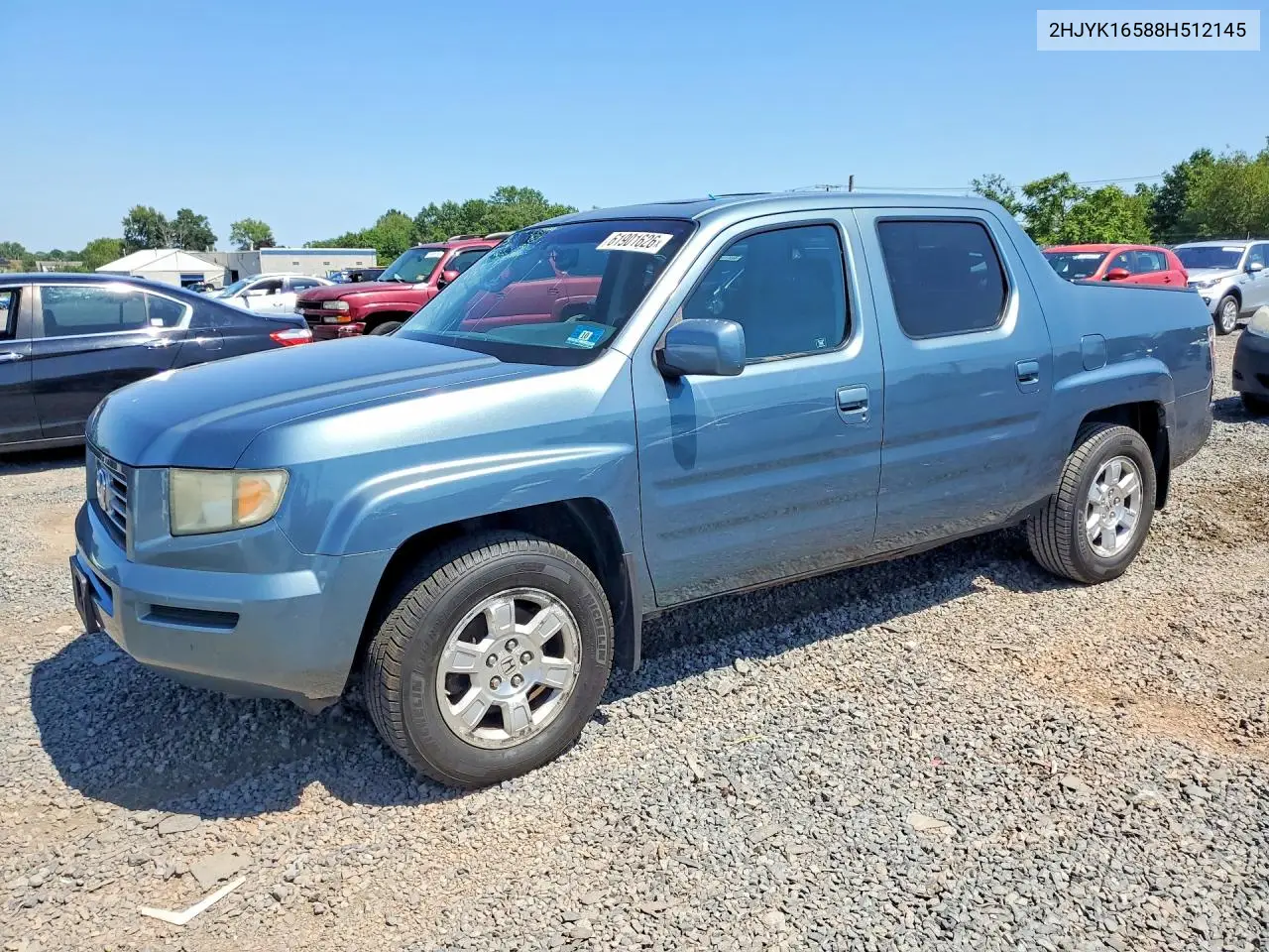 2008 Honda Ridgeline Rtl VIN: 2HJYK16588H512145 Lot: 61901626