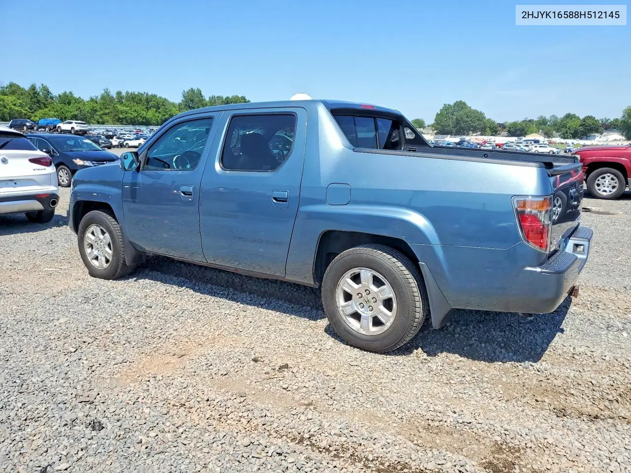 2008 Honda Ridgeline Rtl VIN: 2HJYK16588H512145 Lot: 61901626