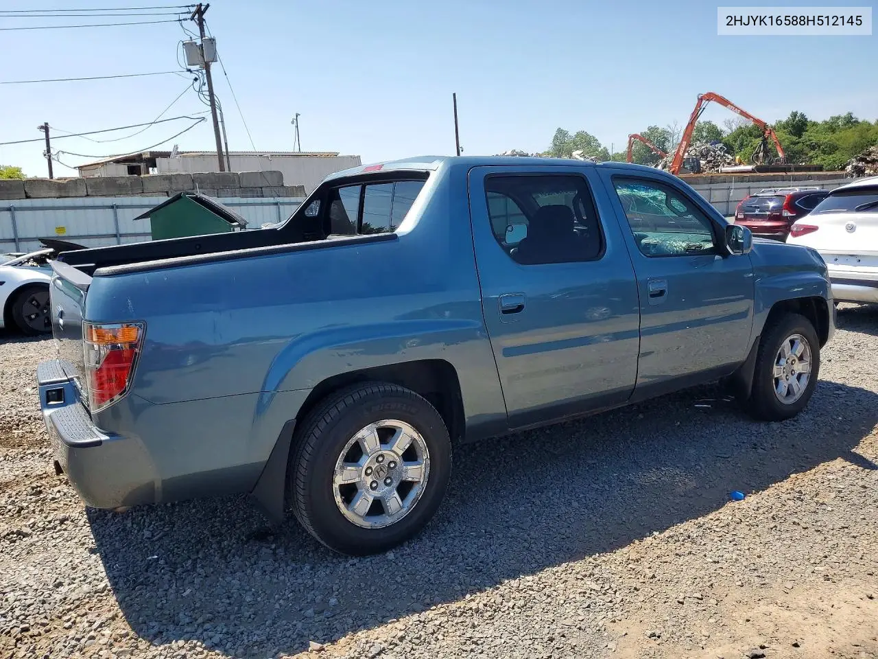 2008 Honda Ridgeline Rtl VIN: 2HJYK16588H512145 Lot: 61901626