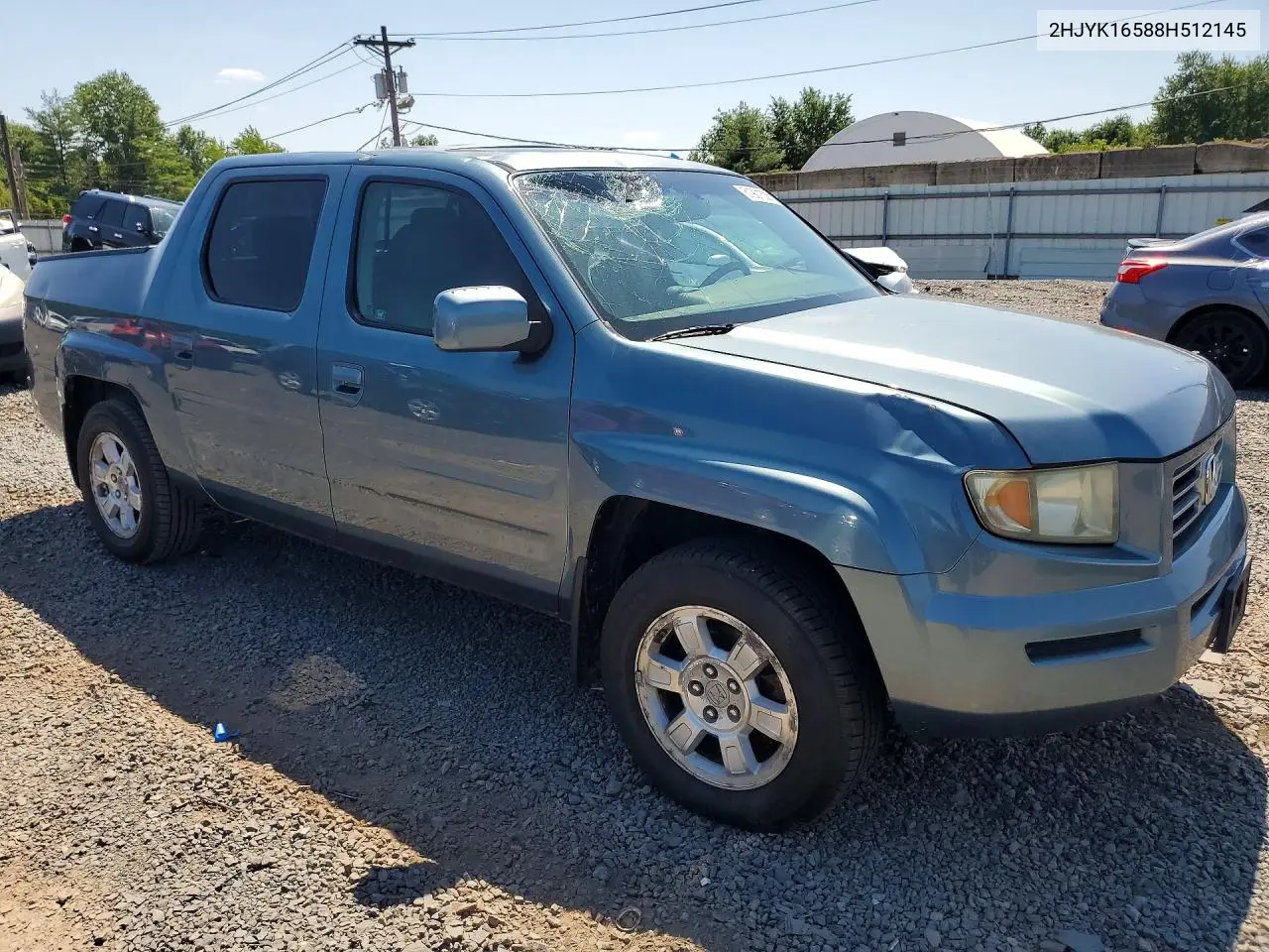 2008 Honda Ridgeline Rtl VIN: 2HJYK16588H512145 Lot: 61901626