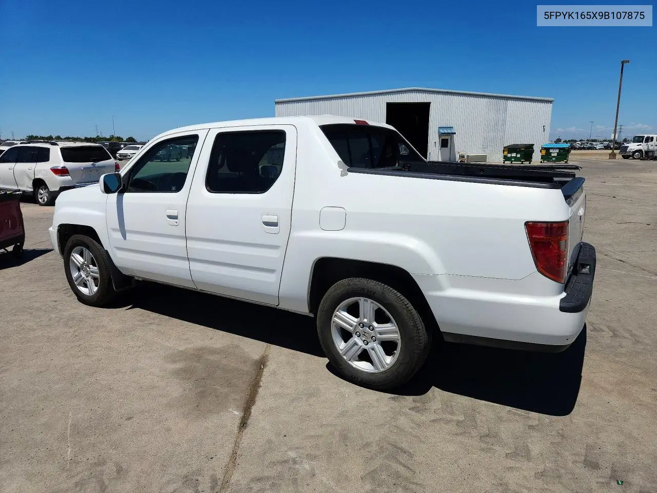 2009 Honda Ridgeline Rtl VIN: 5FPYK165X9B107875 Lot: 60019316