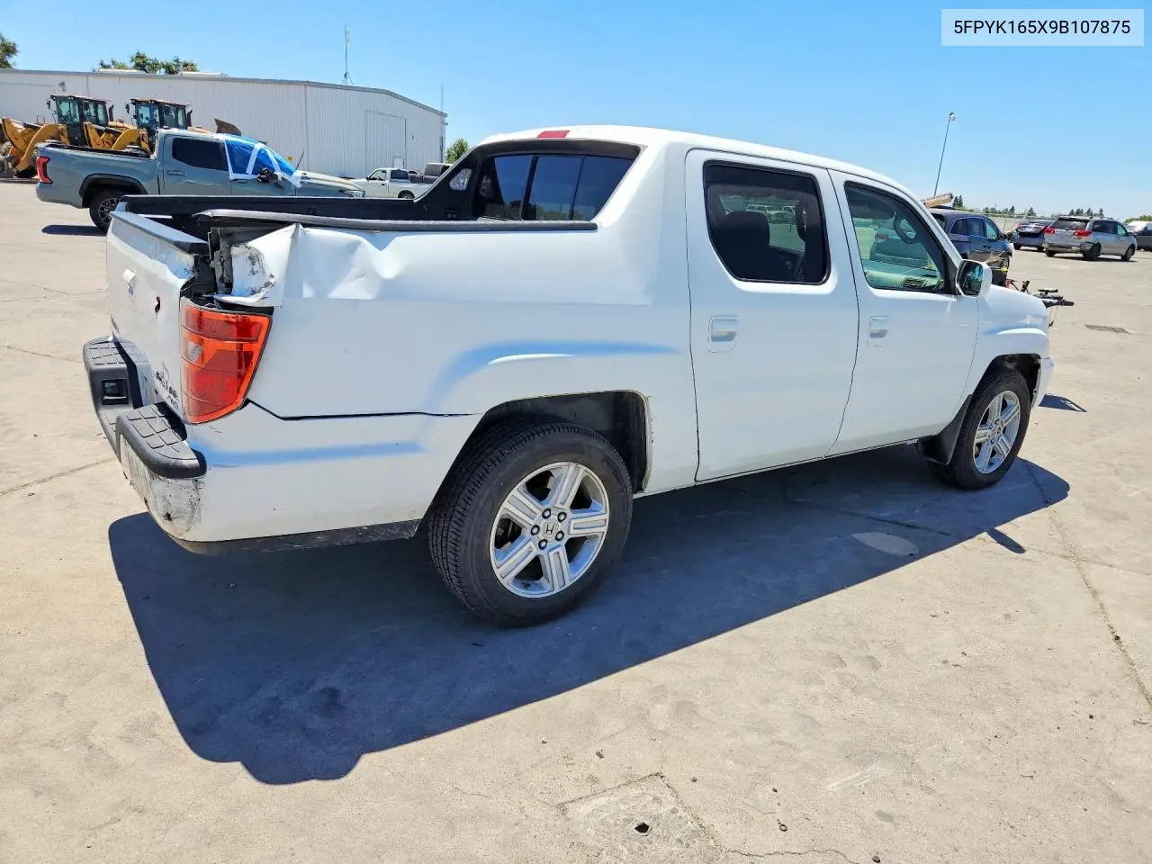2009 Honda Ridgeline Rtl VIN: 5FPYK165X9B107875 Lot: 60019316