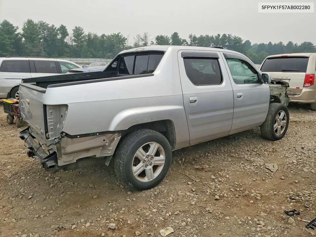 2010 Honda Ridgeline Rtl VIN: 5FPYK1F57AB002280 Lot: 59987146