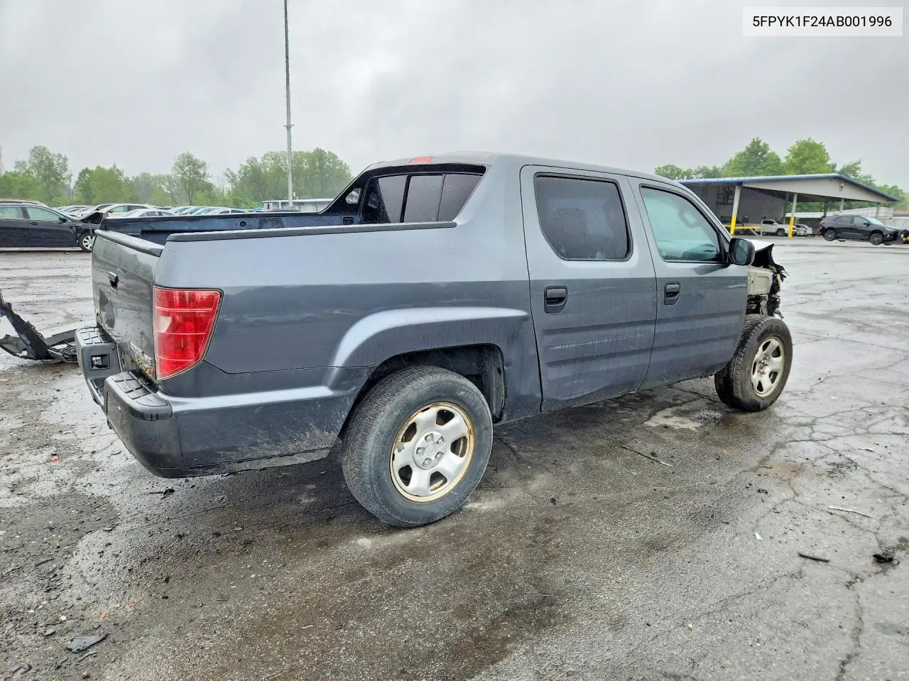 2010 Honda Ridgeline Rt VIN: 5FPYK1F24AB001996 Lot: 60019556