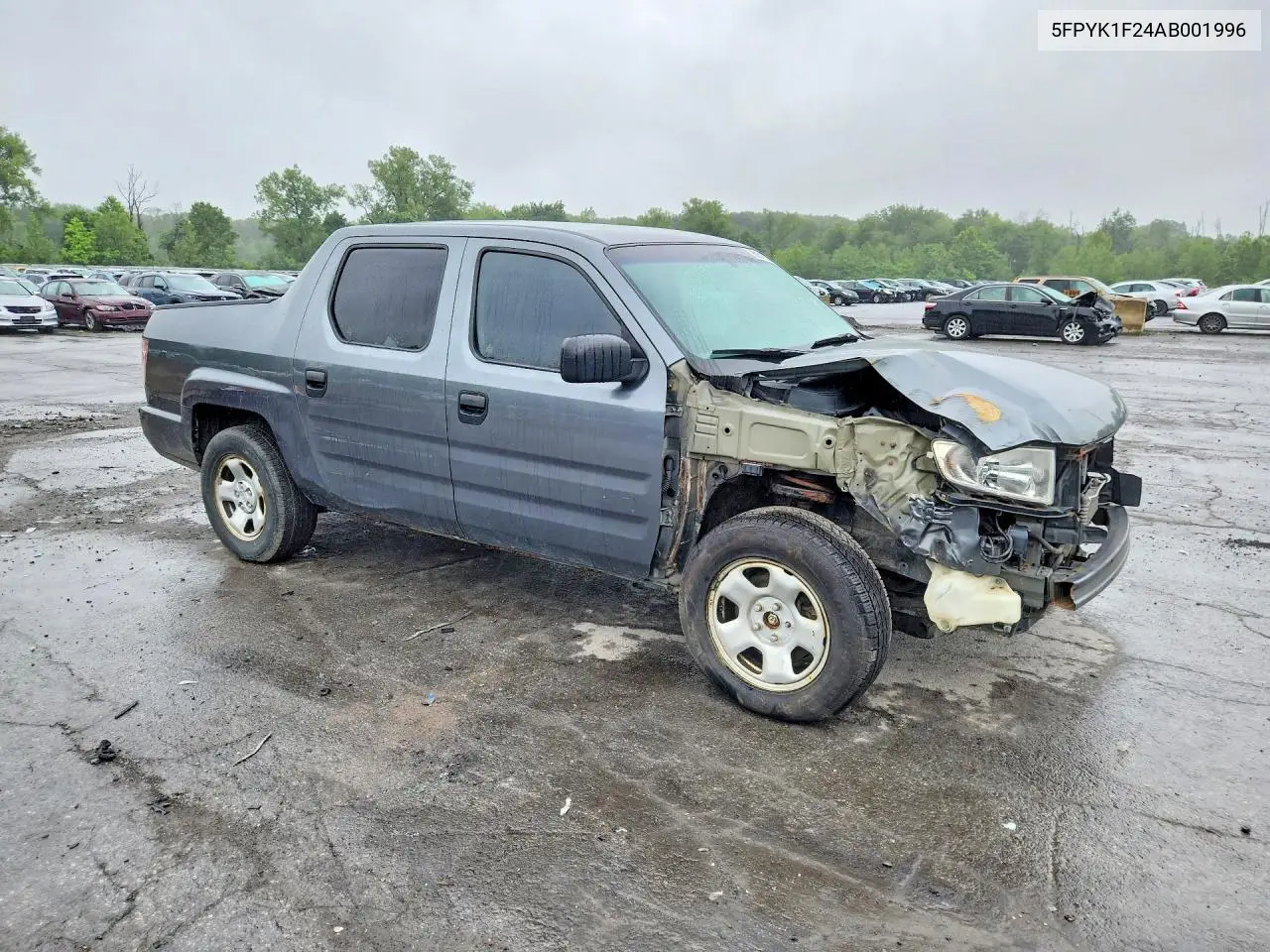 2010 Honda Ridgeline Rt VIN: 5FPYK1F24AB001996 Lot: 60019556