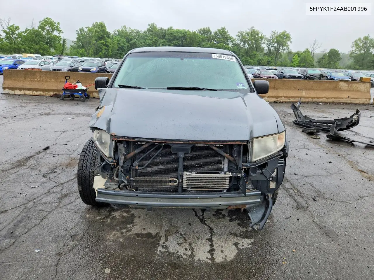 2010 Honda Ridgeline Rt VIN: 5FPYK1F24AB001996 Lot: 60019556