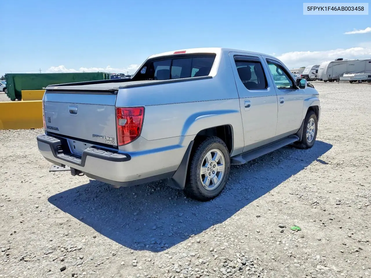2010 Honda Ridgeline Rts VIN: 5FPYK1F46AB003458 Lot: 60371556