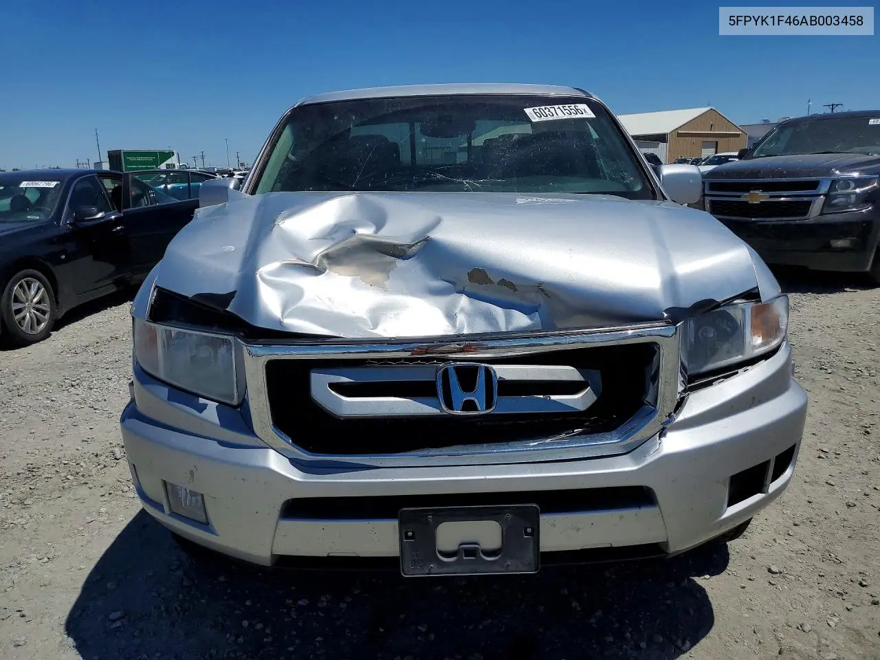 2010 Honda Ridgeline Rts VIN: 5FPYK1F46AB003458 Lot: 60371556