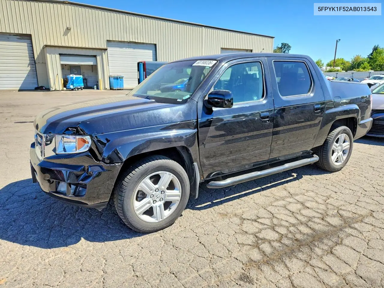 2010 Honda Ridgeline Rtl VIN: 5FPYK1F52AB013543 Lot: 60798036
