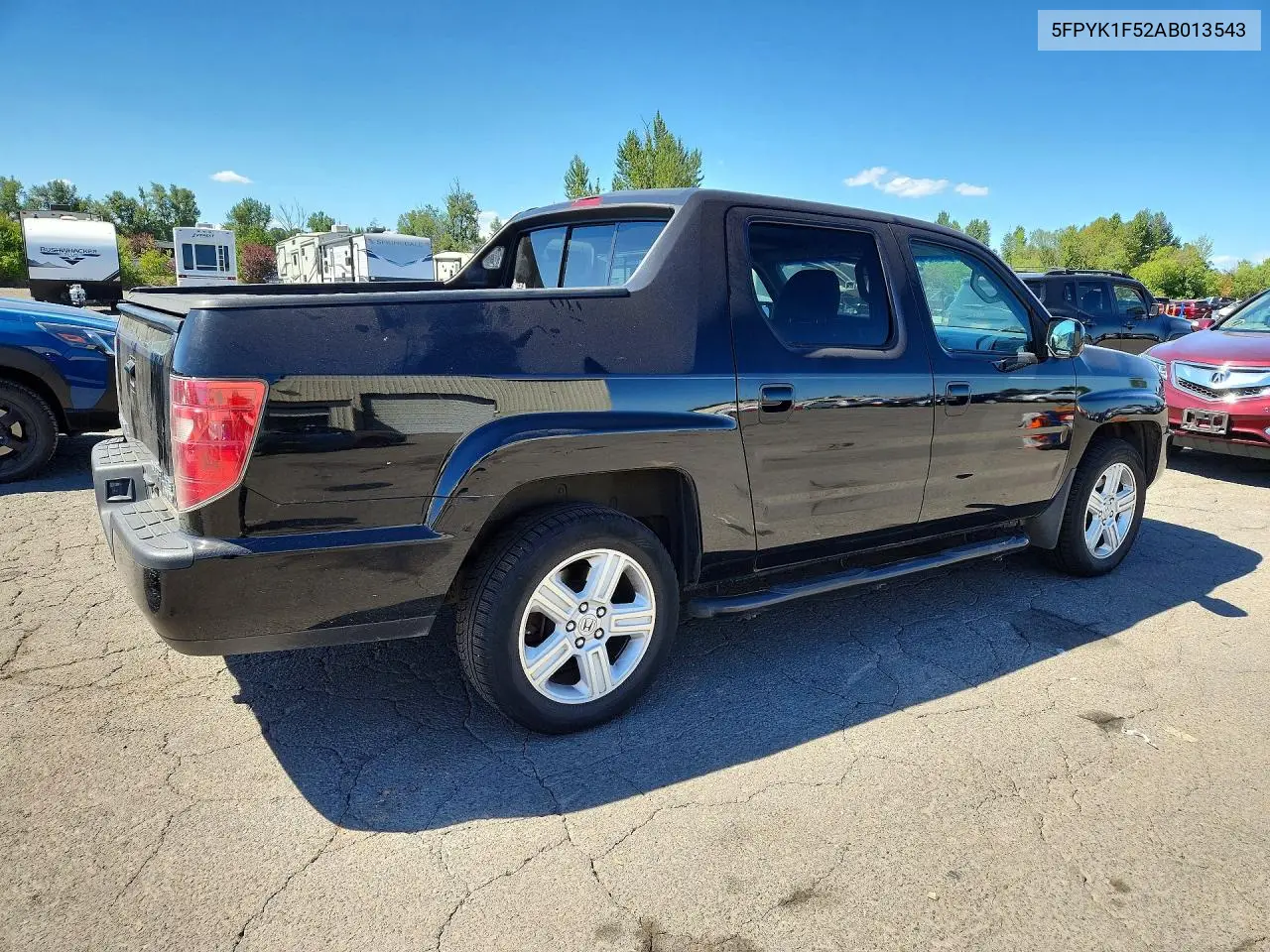 2010 Honda Ridgeline Rtl VIN: 5FPYK1F52AB013543 Lot: 60798036