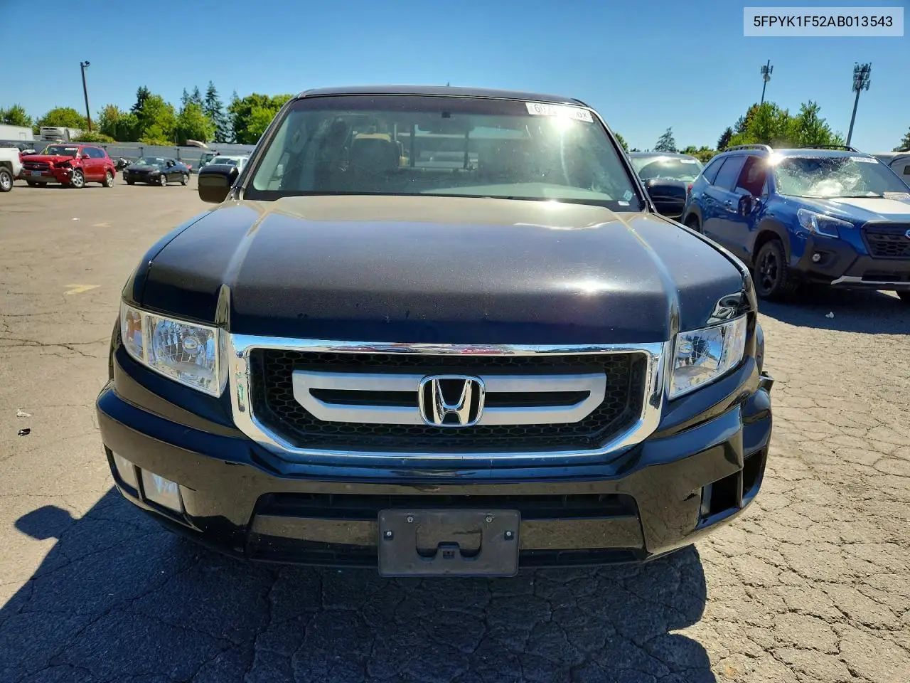 2010 Honda Ridgeline Rtl VIN: 5FPYK1F52AB013543 Lot: 60798036
