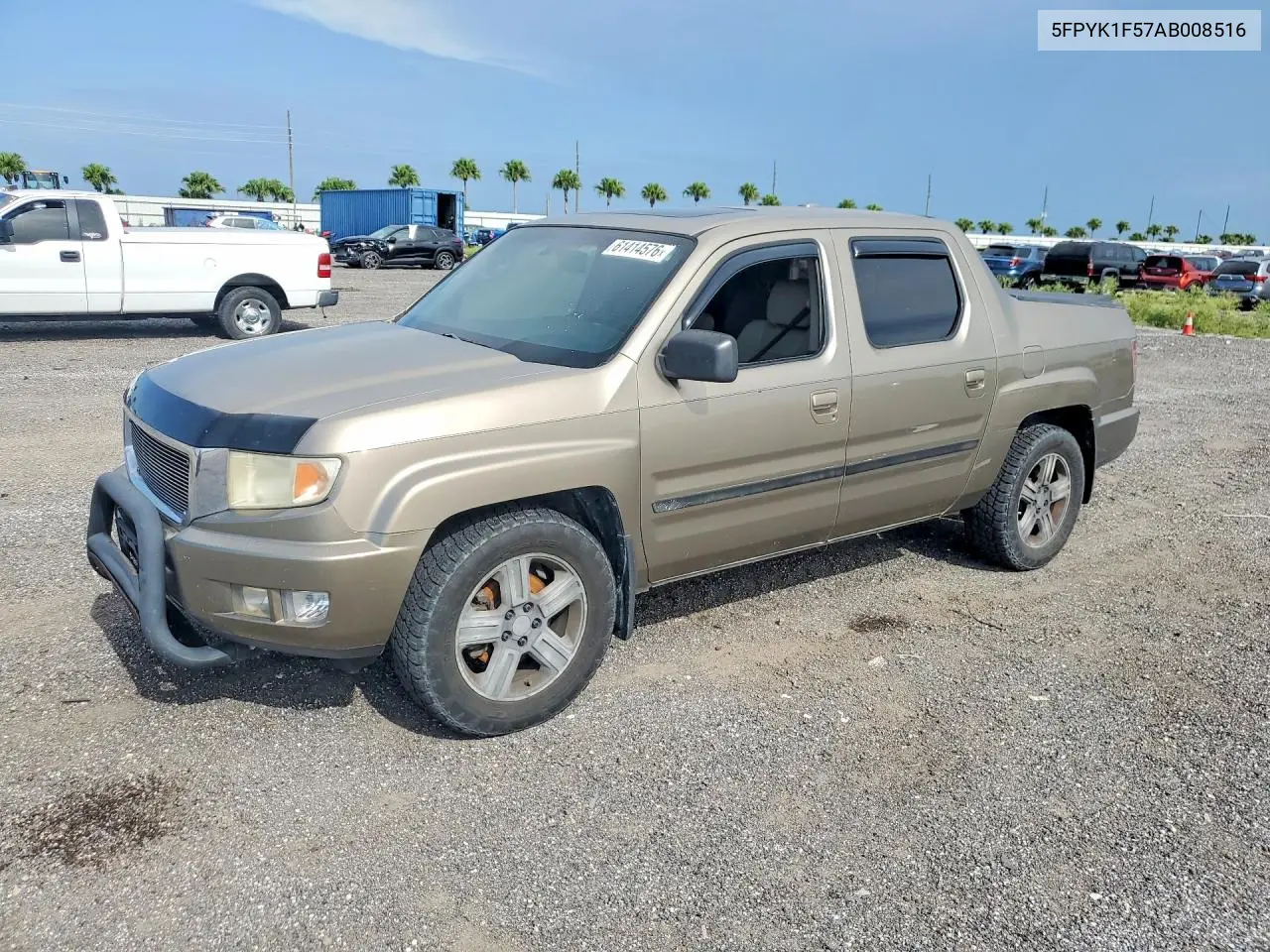 2010 Honda Ridgeline Rtl VIN: 5FPYK1F57AB008516 Lot: 61414576