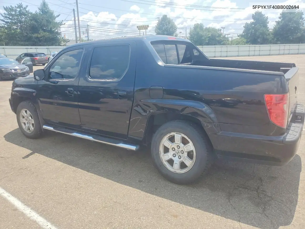 2011 Honda Ridgeline Rts VIN: 5FPYK1F40BB002694 Lot: 61055756