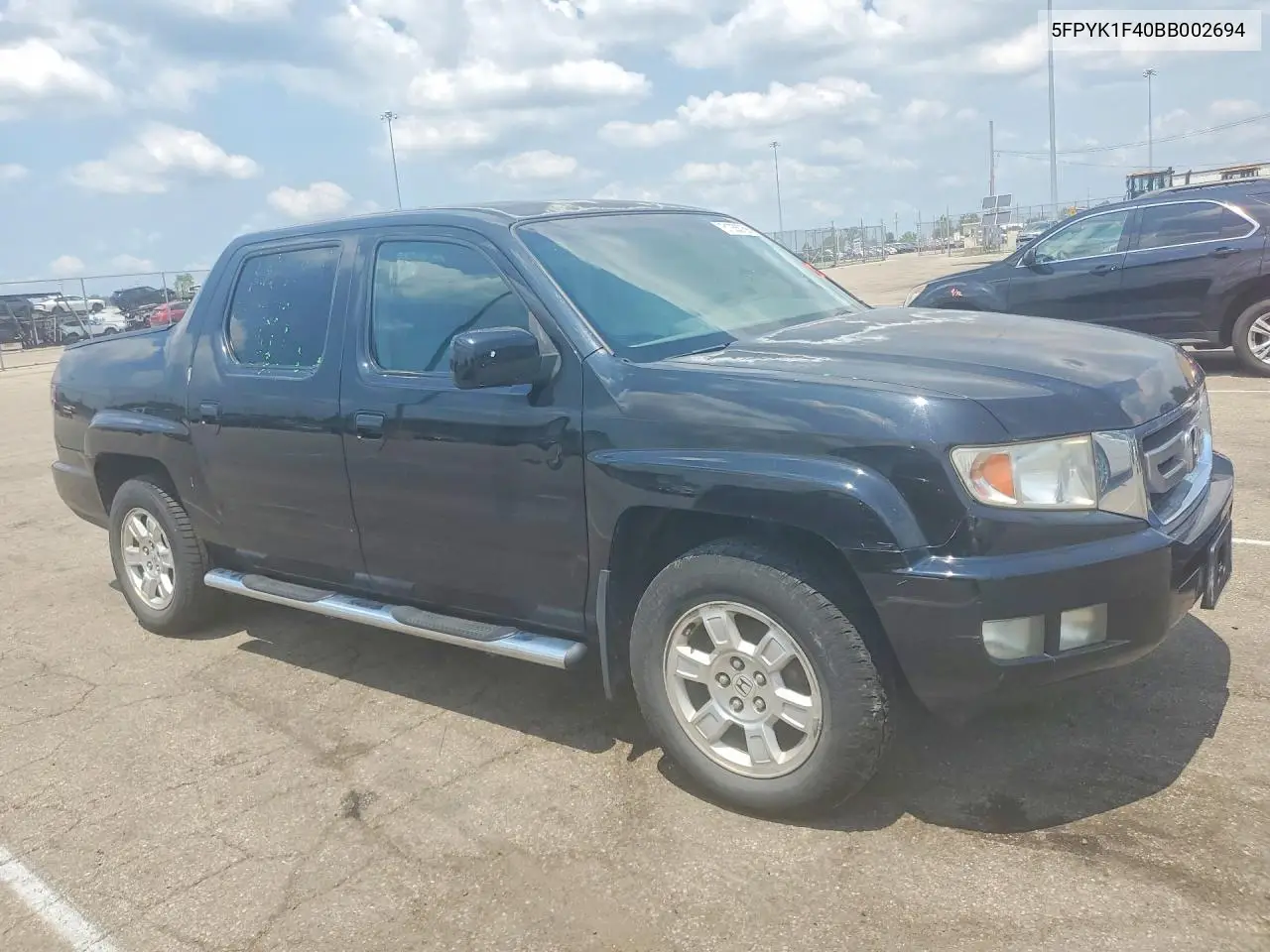 2011 Honda Ridgeline Rts VIN: 5FPYK1F40BB002694 Lot: 61055756