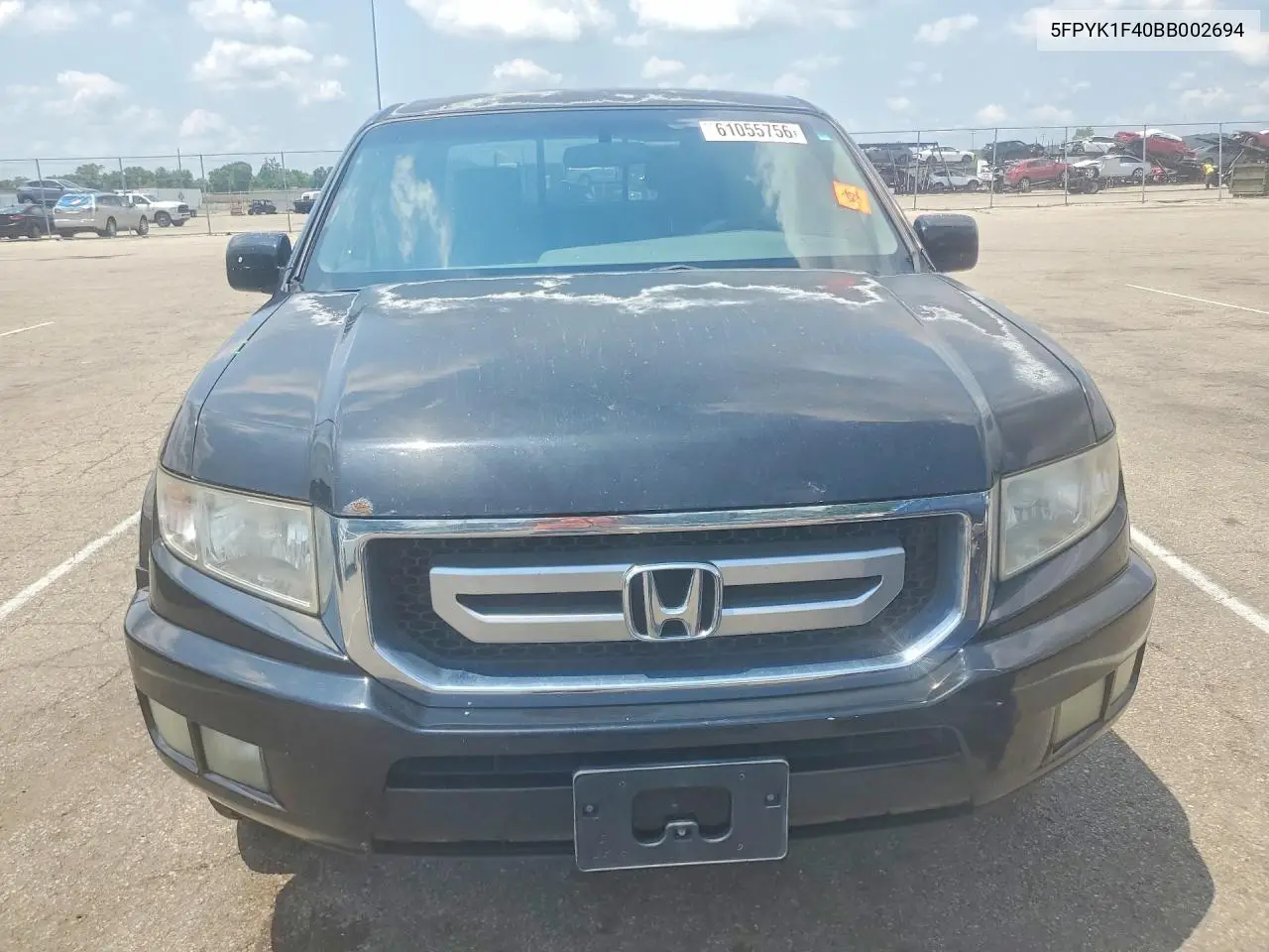 2011 Honda Ridgeline Rts VIN: 5FPYK1F40BB002694 Lot: 61055756