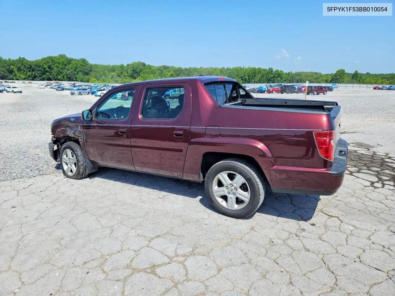 2011 Honda Ridgeline Rtl VIN: 5FPYK1F53BB010054 Lot: 61691626