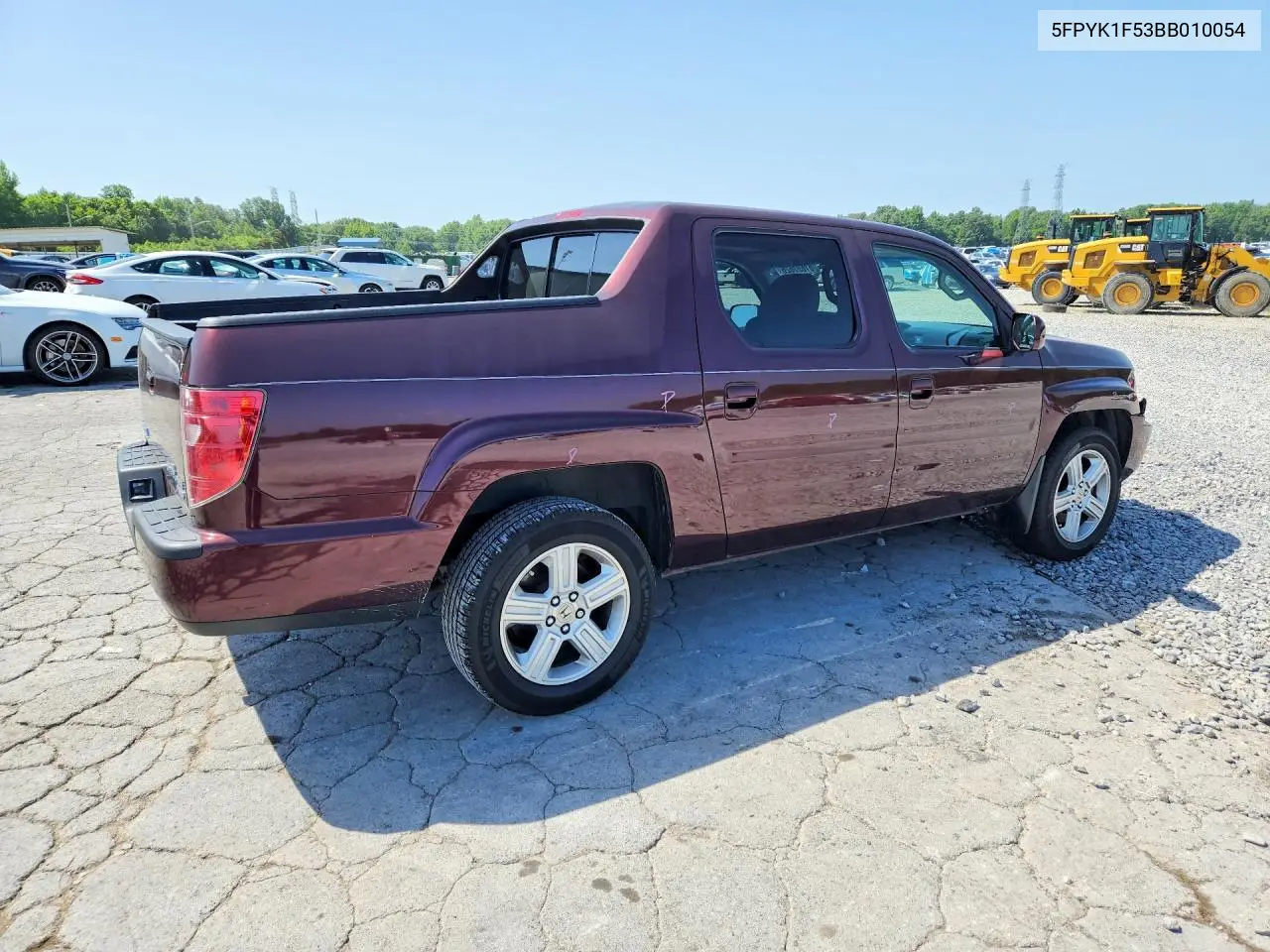 2011 Honda Ridgeline Rtl VIN: 5FPYK1F53BB010054 Lot: 61691626