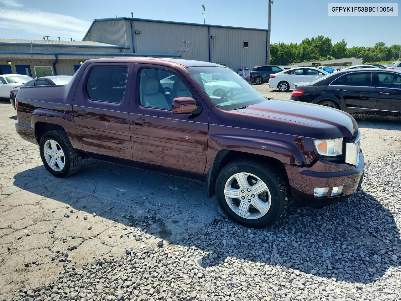 2011 Honda Ridgeline Rtl VIN: 5FPYK1F53BB010054 Lot: 61691626