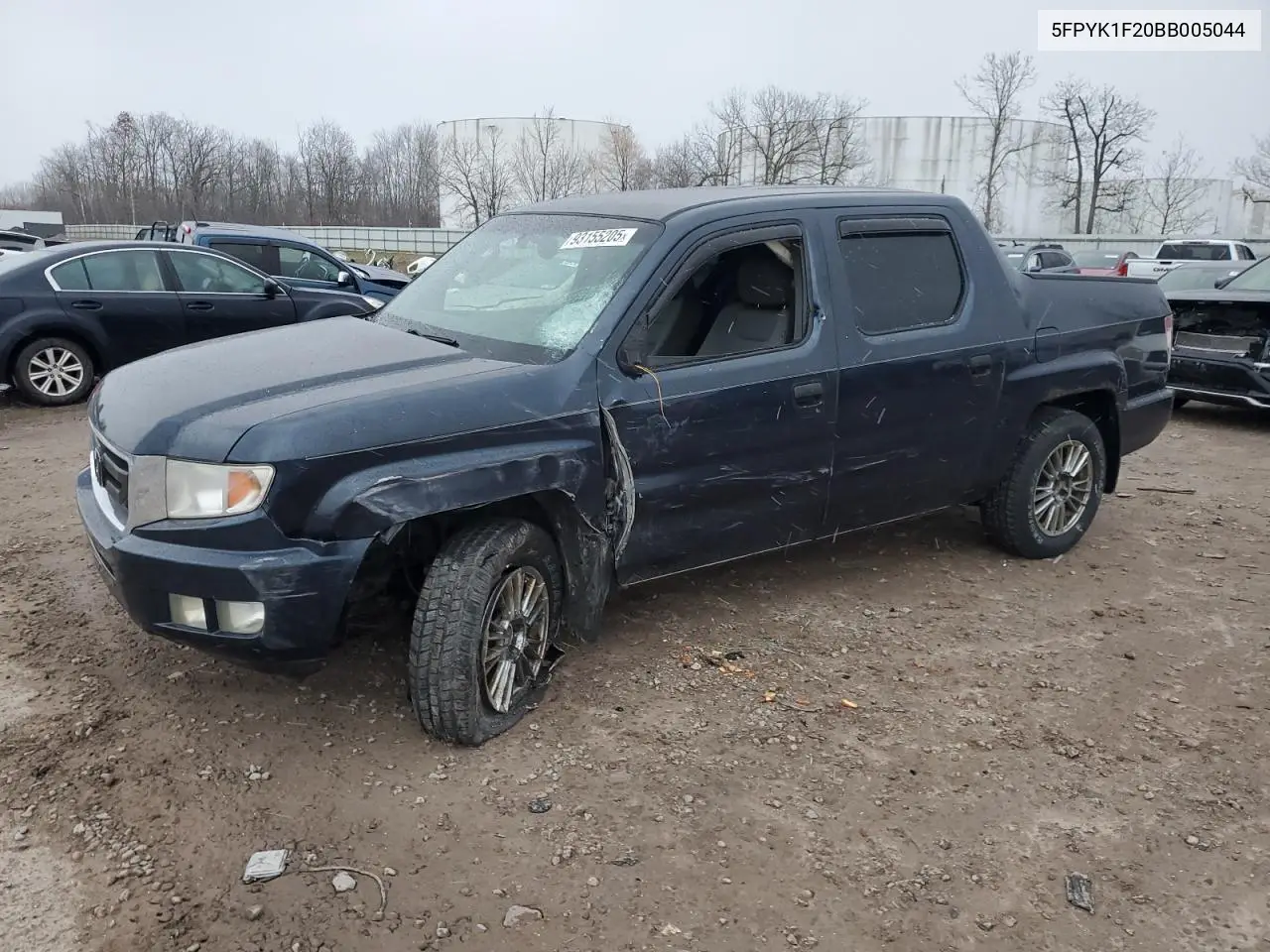 5FPYK1F20BB005044 2011 Honda Ridgeline Rt