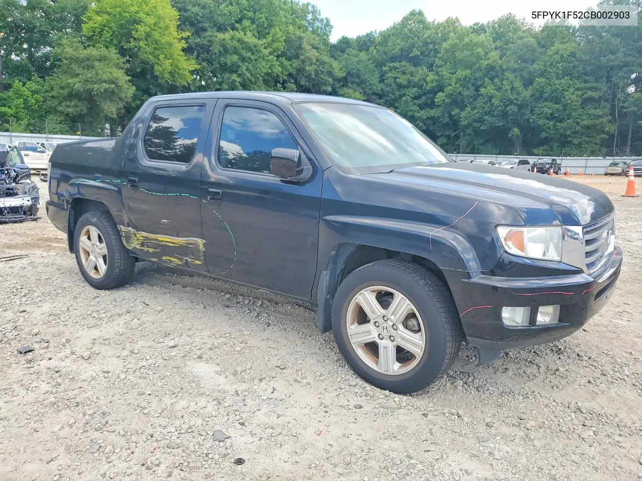 2012 Honda Ridgeline Rtl VIN: 5FPYK1F52CB002903 Lot: 59802016