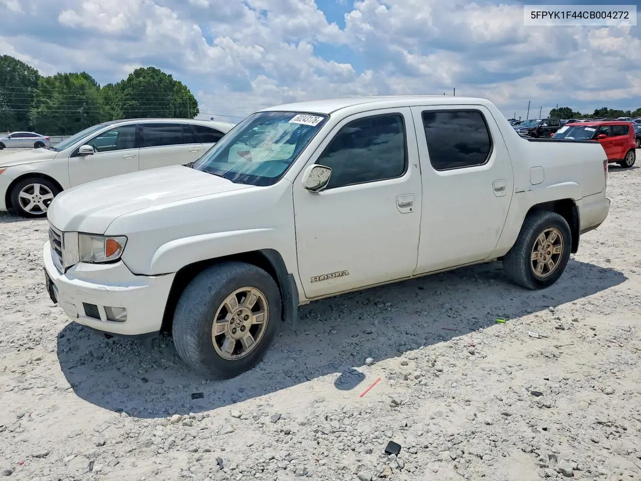 2012 Honda Ridgeline Rts VIN: 5FPYK1F44CB004272 Lot: 60243176