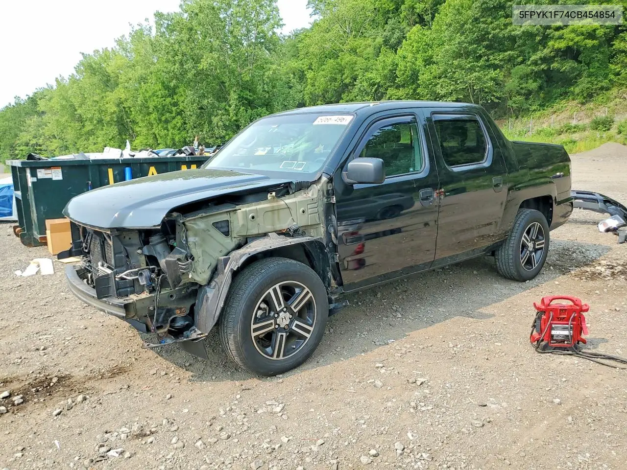 2012 Honda Ridgeline Sport VIN: 5FPYK1F74CB454854 Lot: 60667496