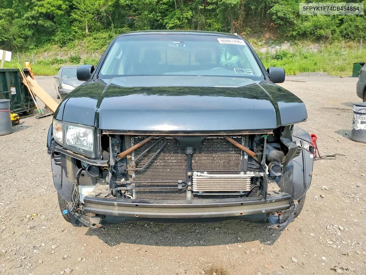 2012 Honda Ridgeline Sport VIN: 5FPYK1F74CB454854 Lot: 60667496