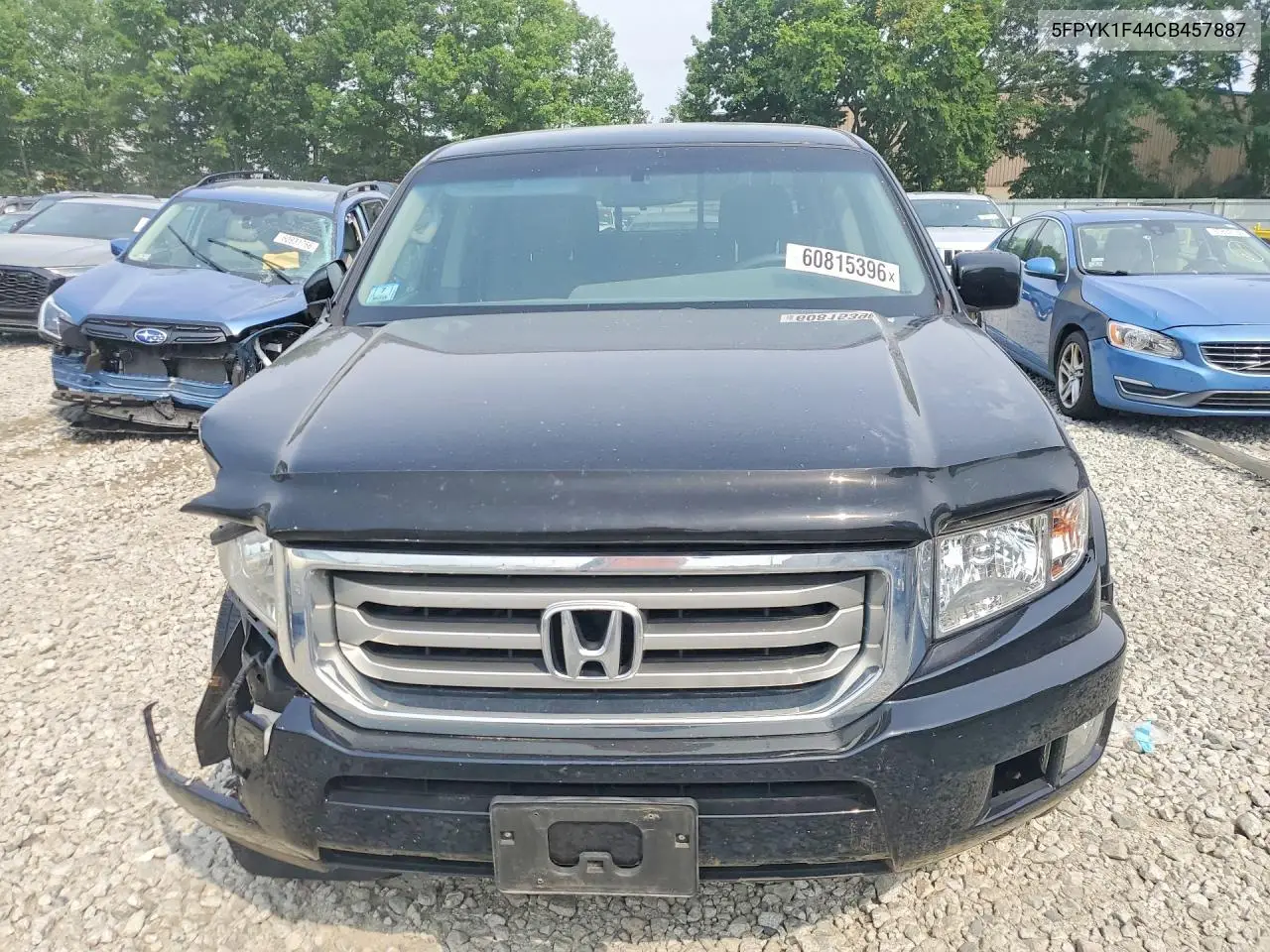 2012 Honda Ridgeline Rts VIN: 5FPYK1F44CB457887 Lot: 60815396