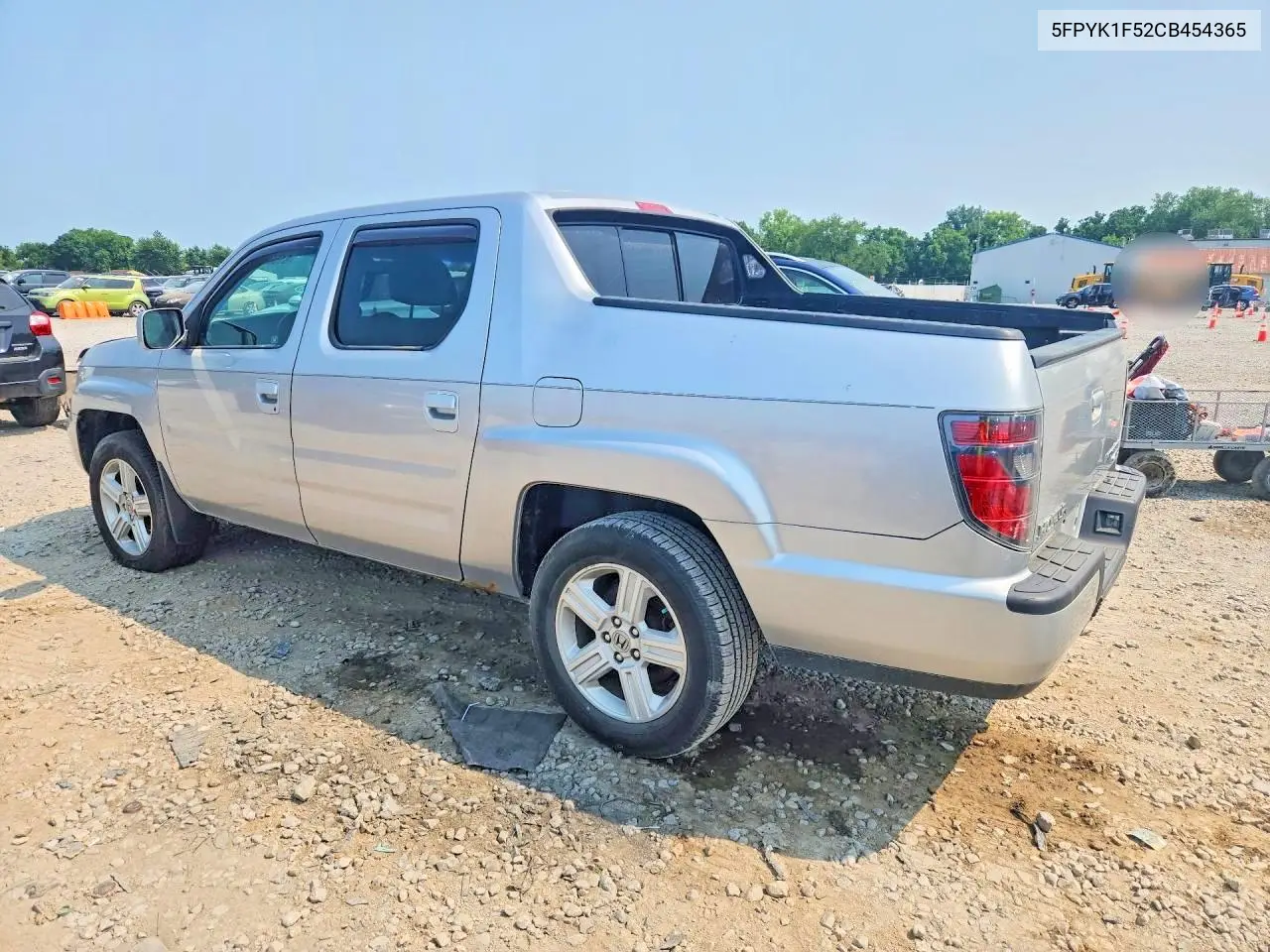 2012 Hond Ridgeline VIN: 5FPYK1F52CB454365 Lot: 61506386