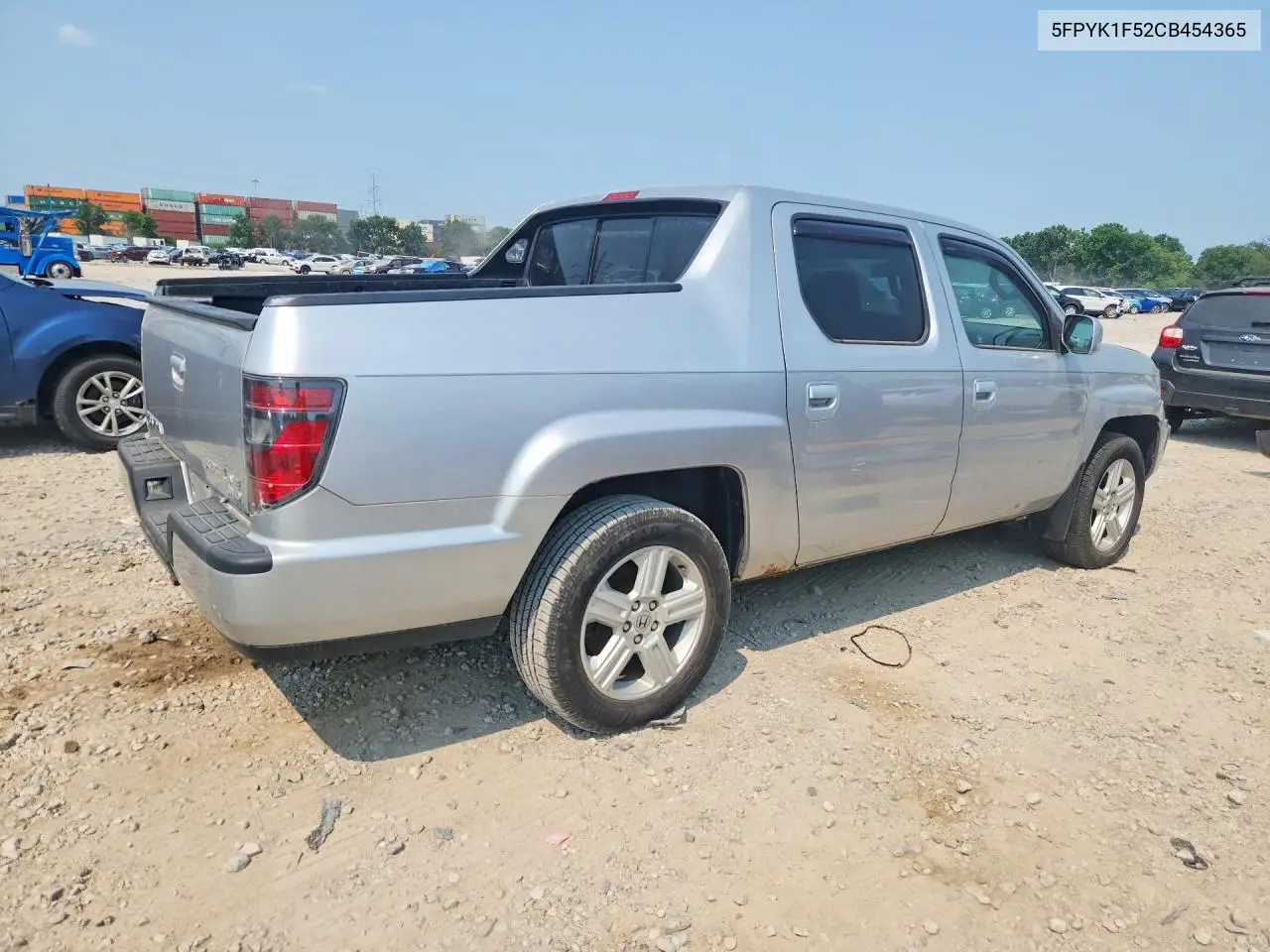 2012 Hond Ridgeline VIN: 5FPYK1F52CB454365 Lot: 61506386