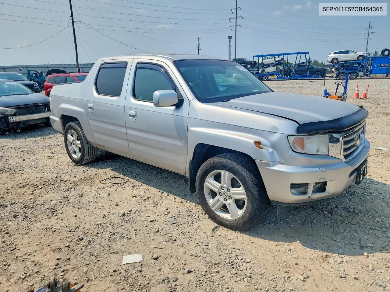 2012 Hond Ridgeline VIN: 5FPYK1F52CB454365 Lot: 61506386