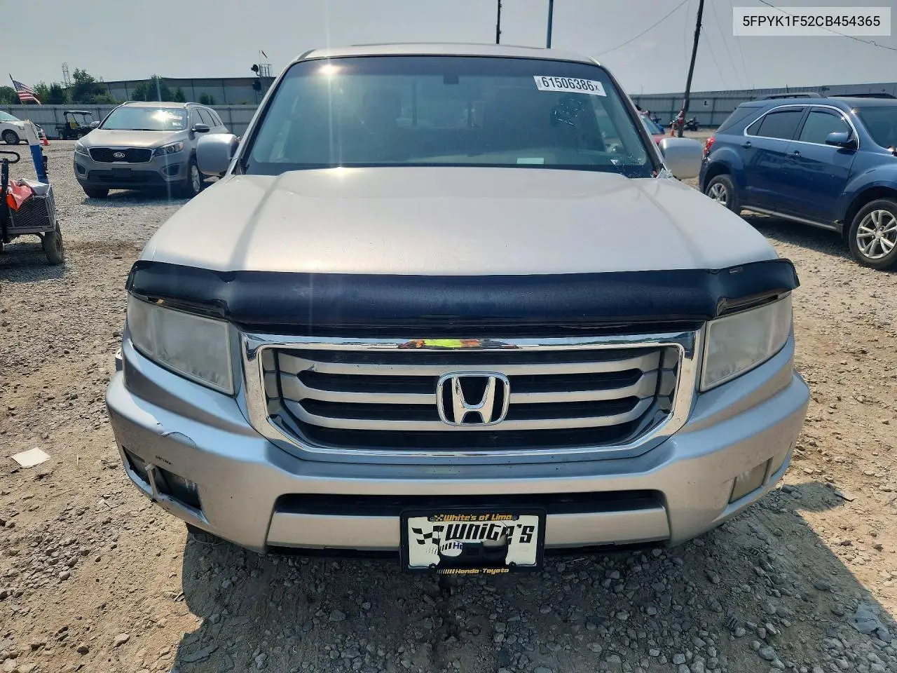 2012 Hond Ridgeline VIN: 5FPYK1F52CB454365 Lot: 61506386