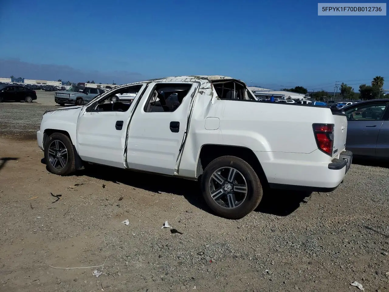 2013 Honda Ridgeline Sport VIN: 5FPYK1F70DB012736 Lot: 56368696