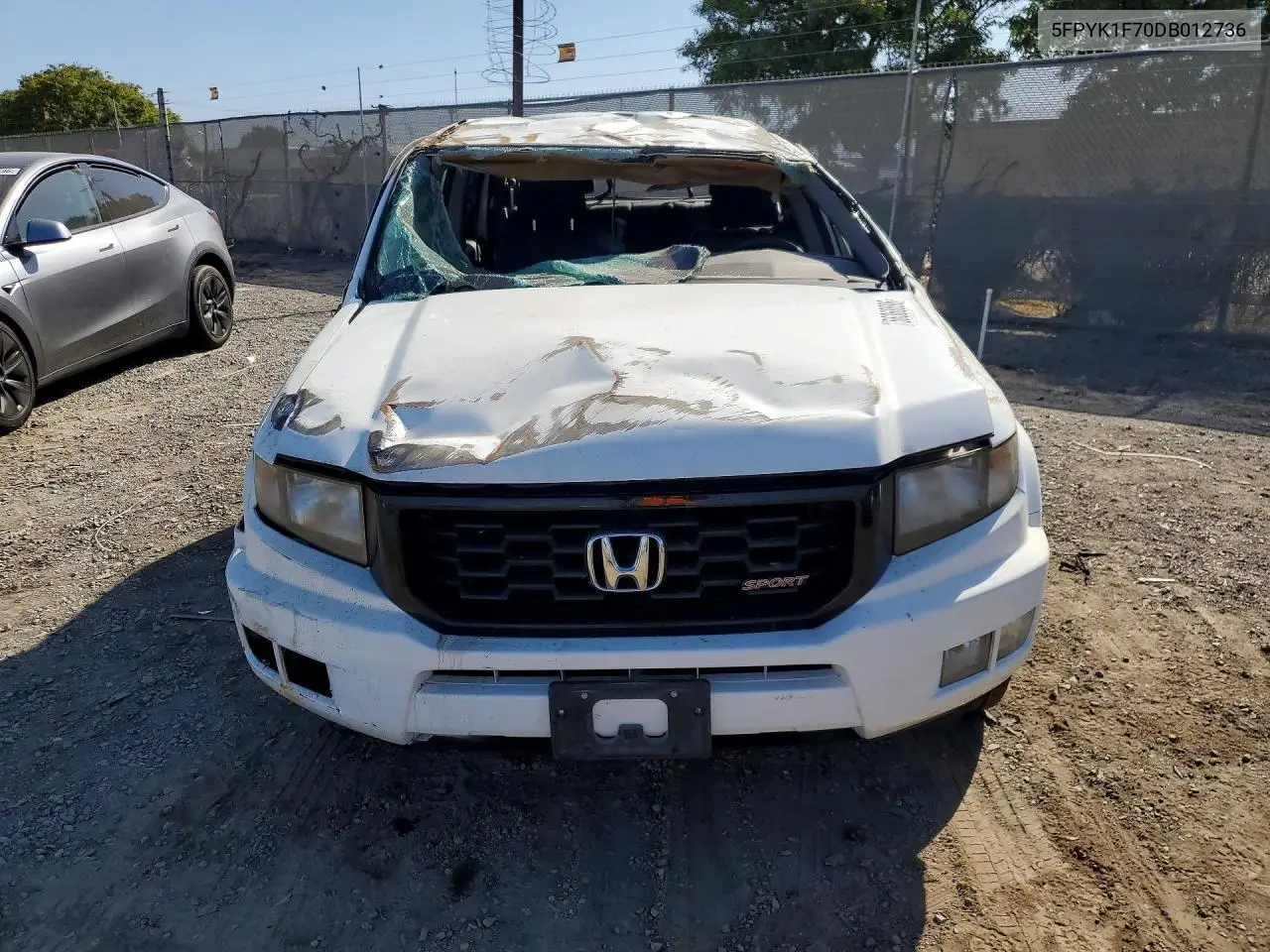2013 Honda Ridgeline Sport VIN: 5FPYK1F70DB012736 Lot: 56368696