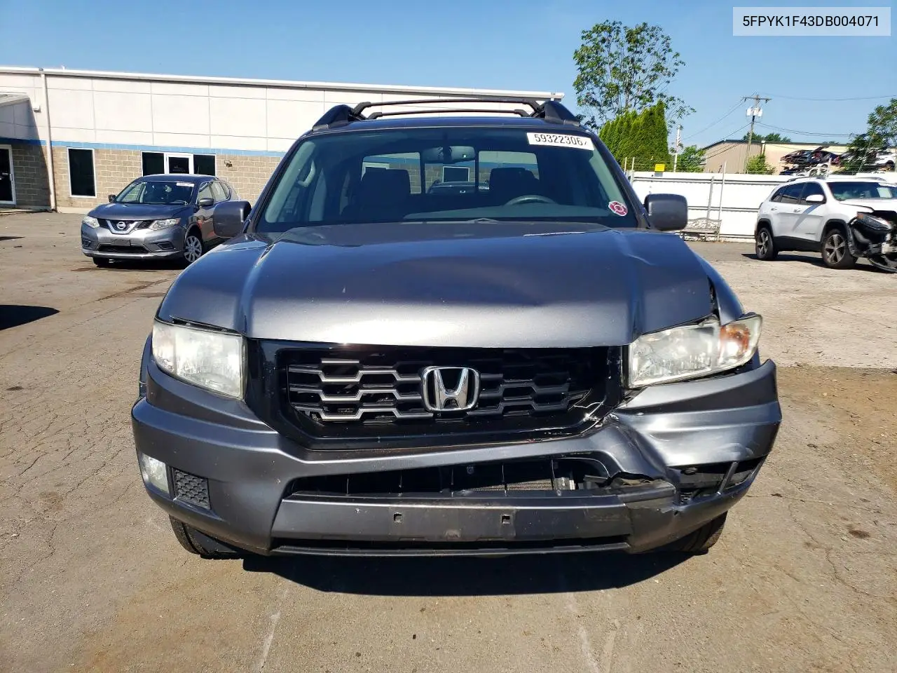 2013 Honda Ridgeline Rts VIN: 5FPYK1F43DB004071 Lot: 59322306