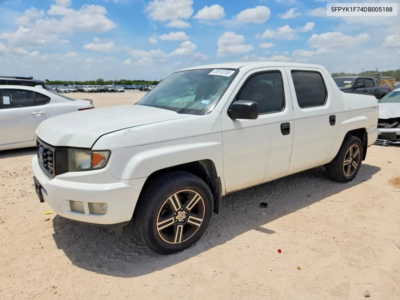 2013 Honda Ridgeline Sport VIN: 5FPYK1F74DB005188 Lot: 59913756