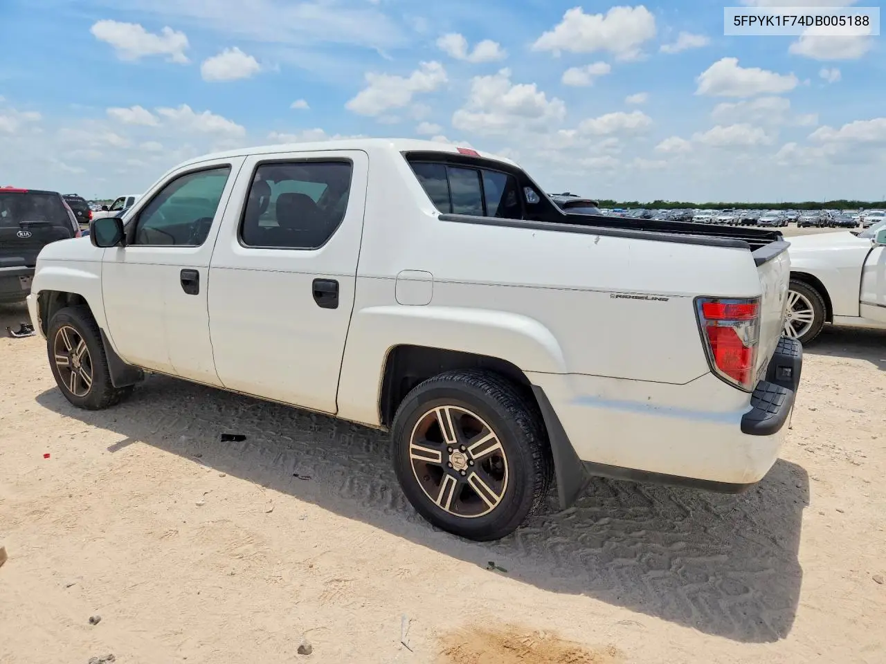 2013 Honda Ridgeline Sport VIN: 5FPYK1F74DB005188 Lot: 59913756