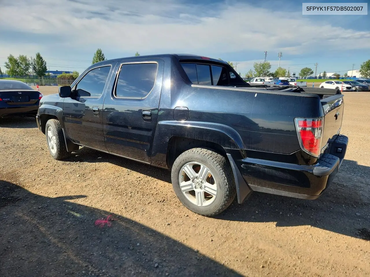 2013 Honda Ridgeline Rtl VIN: 5FPYK1F57DB502007 Lot: 60387306