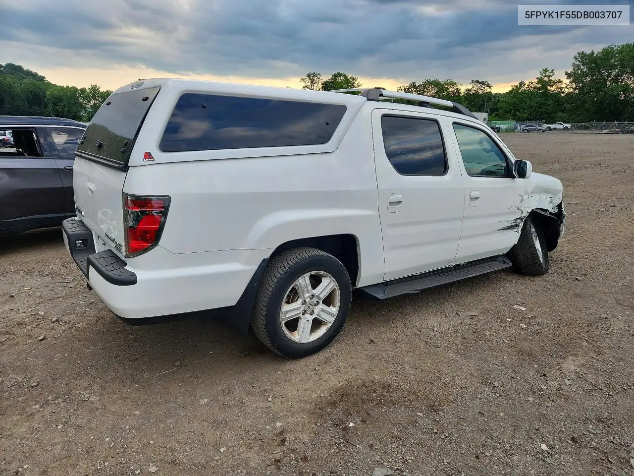 2013 Honda Ridgeline Rtl VIN: 5FPYK1F55DB003707 Lot: 60647966