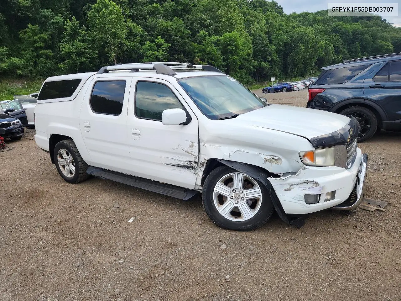 2013 Honda Ridgeline Rtl VIN: 5FPYK1F55DB003707 Lot: 60647966