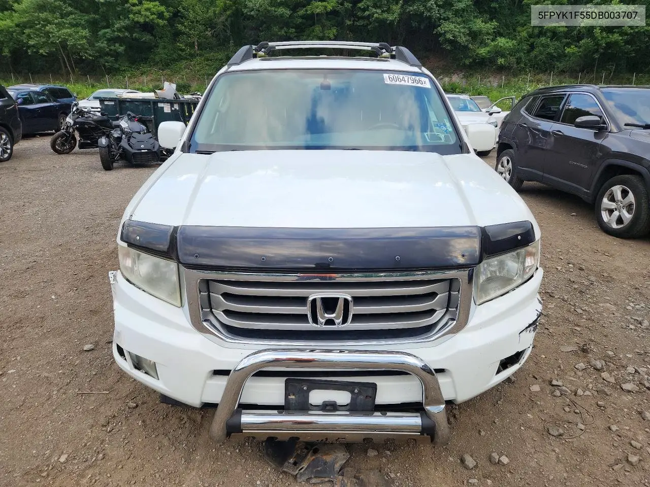 2013 Honda Ridgeline Rtl VIN: 5FPYK1F55DB003707 Lot: 60647966