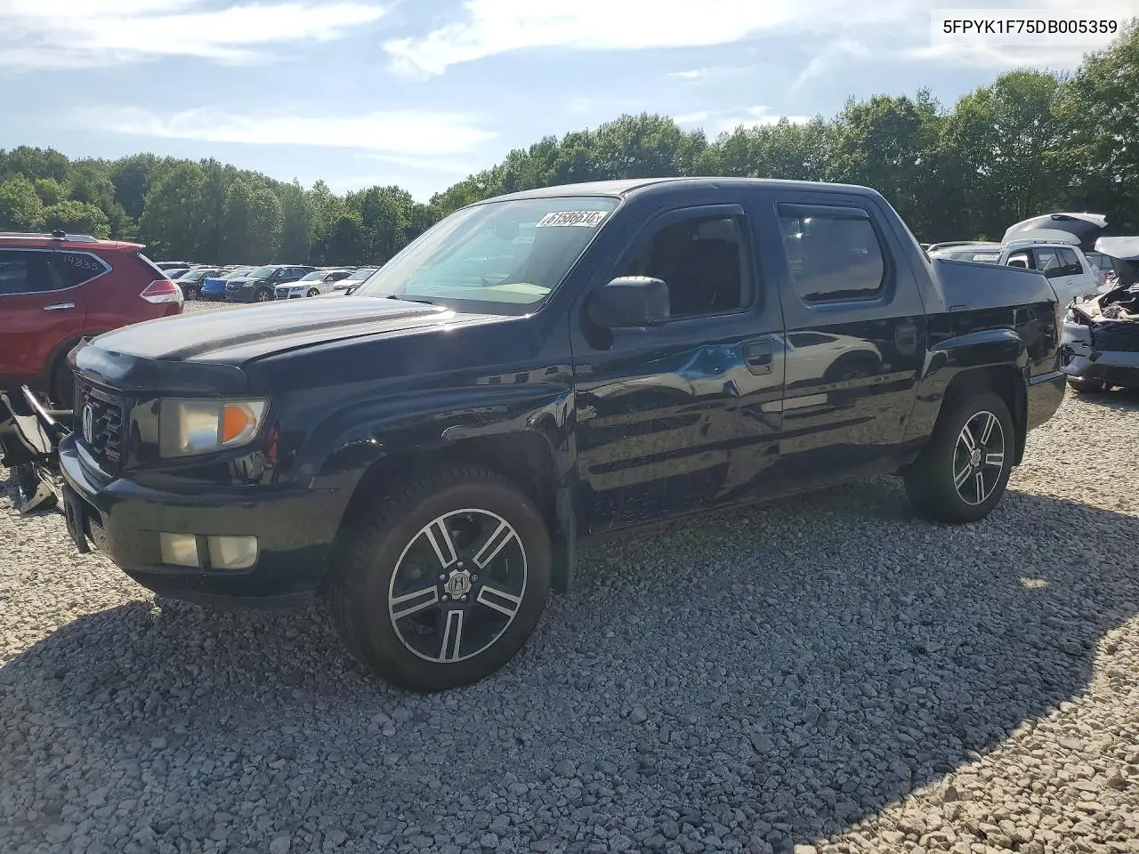 2013 Honda Ridgeline Sport VIN: 5FPYK1F75DB005359 Lot: 61586616