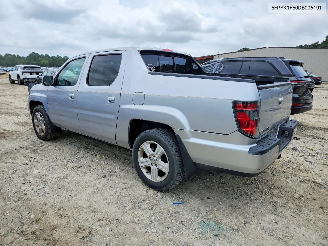 2013 Honda Ridgeline Rtl VIN: 5FPYK1F50DB006191 Lot: 61786356