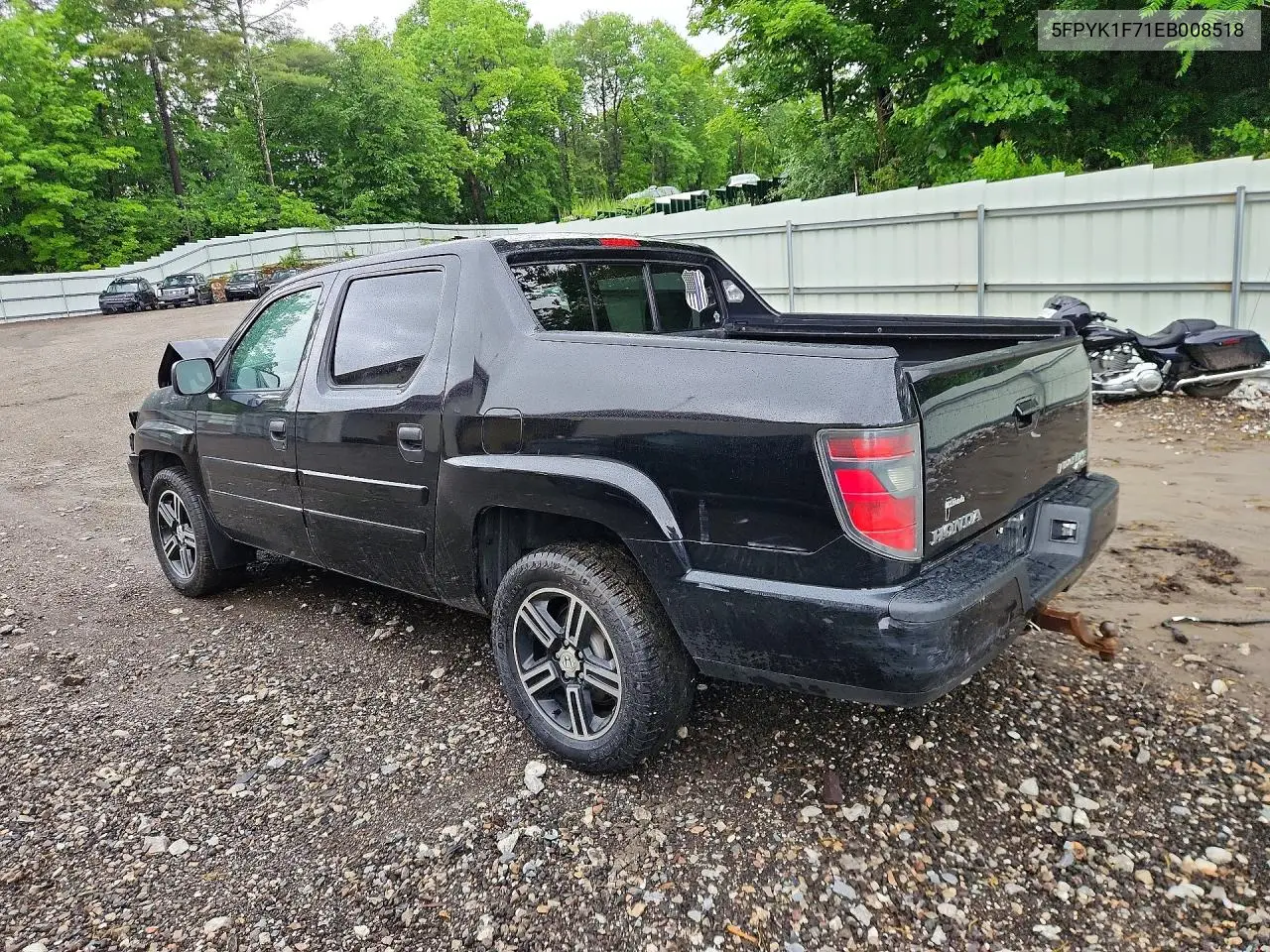 2014 Honda Ridgeline Sport VIN: 5FPYK1F71EB008518 Lot: 56851066