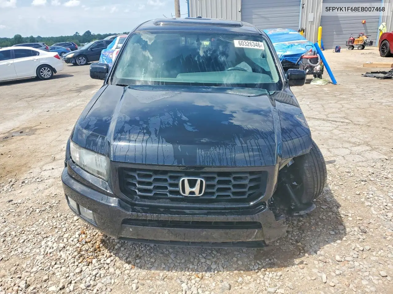 2014 Honda Ridgeline Rtl-S VIN: 5FPYK1F68EB007468 Lot: 60326346