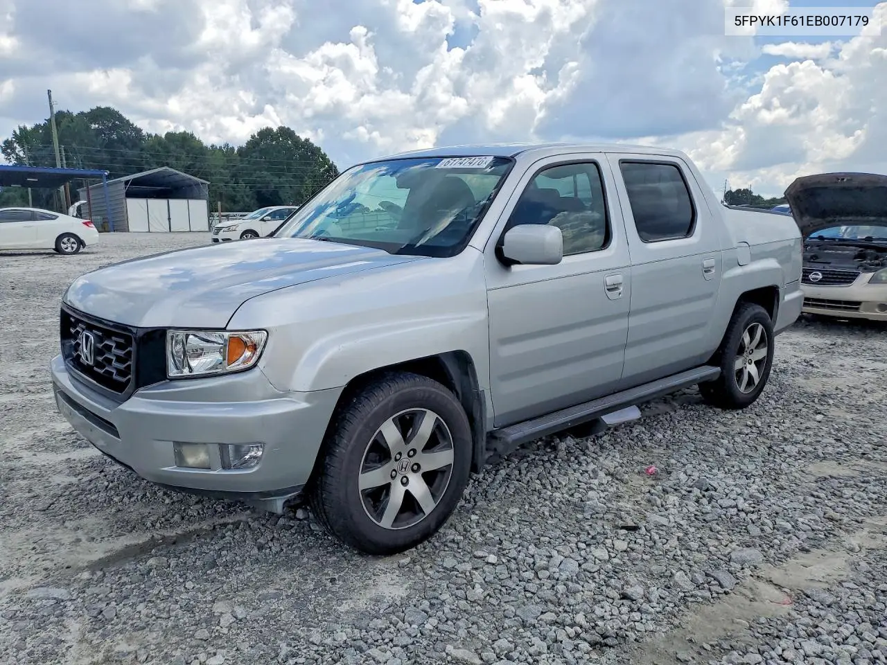 2014 Honda Ridgeline Rtl-S VIN: 5FPYK1F61EB007179 Lot: 61747476